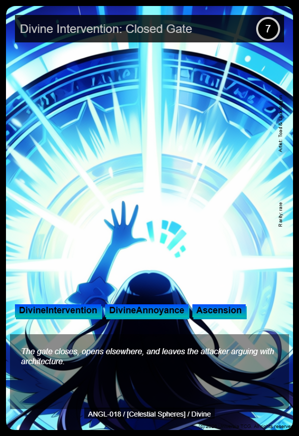 Divine Intervention: Closed Gate card