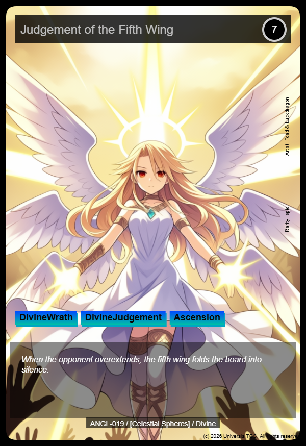 Judgement of the Fifth Wing card