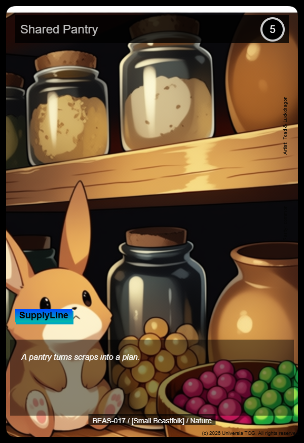 Shared Pantry card