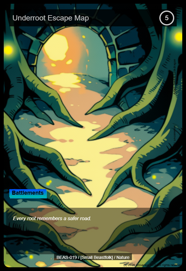 Underroot Escape Map card