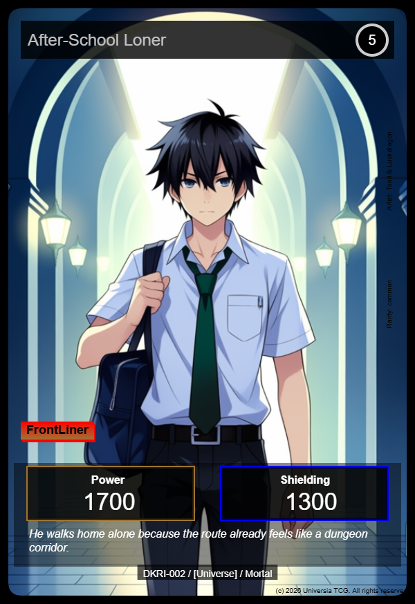 After-School Loner card