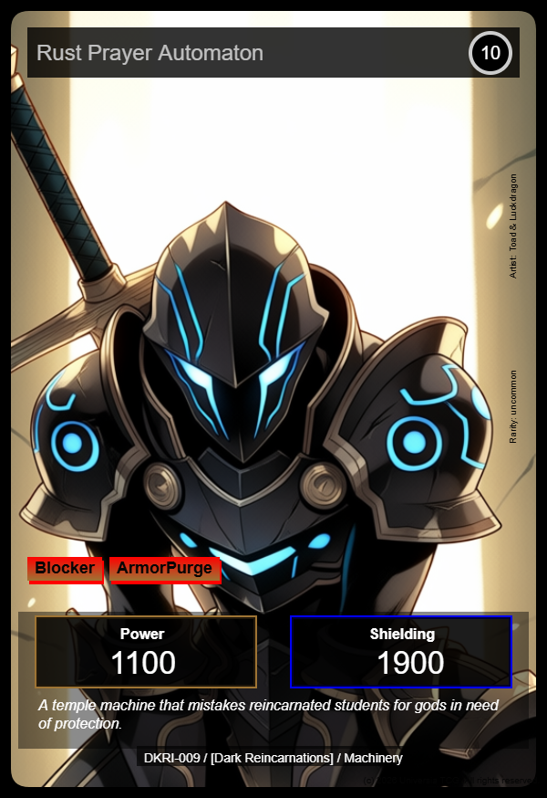Rust Prayer Automaton card