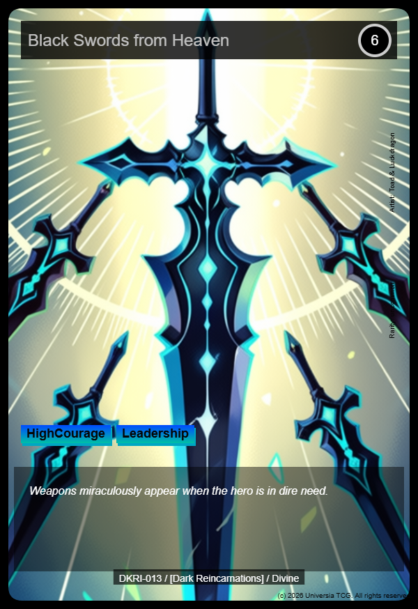 Black Swords from Heaven card