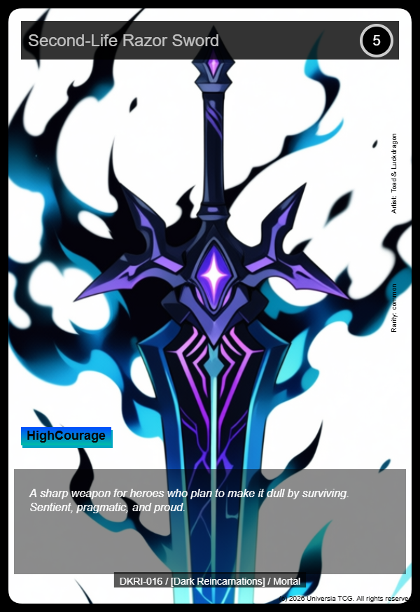 Second-Life Razor Sword card