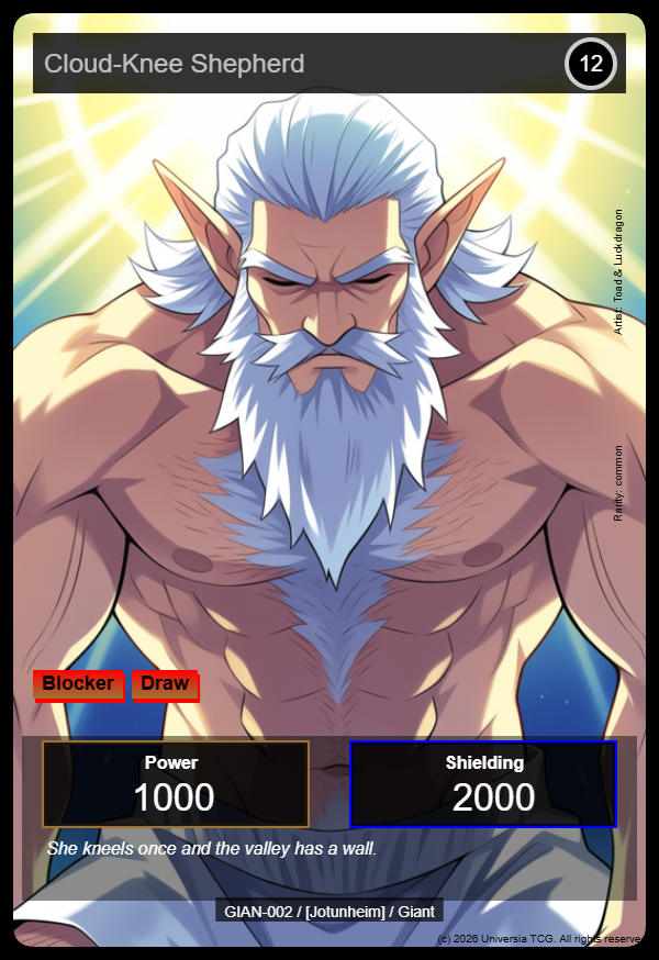 Cloud-Knee Shepherd card