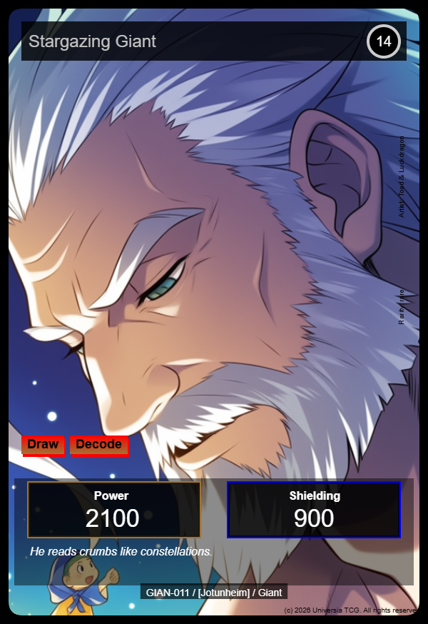 Stargazing Giant card