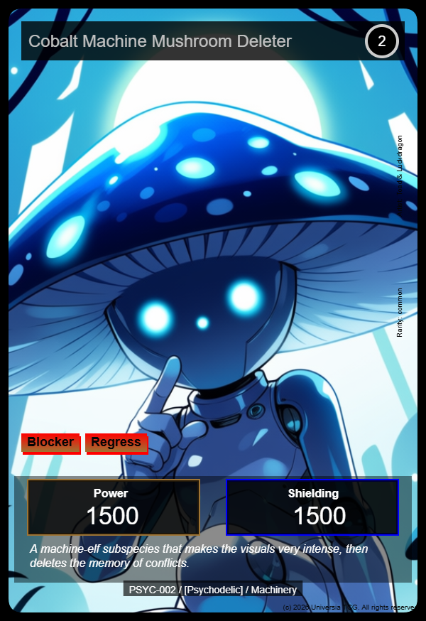 Cobalt Machine Mushroom Deleter card