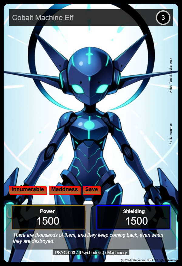 Cobalt Machine Elf card