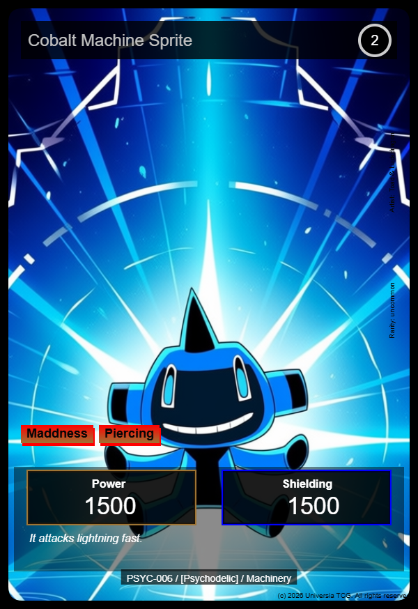Cobalt Machine Sprite card