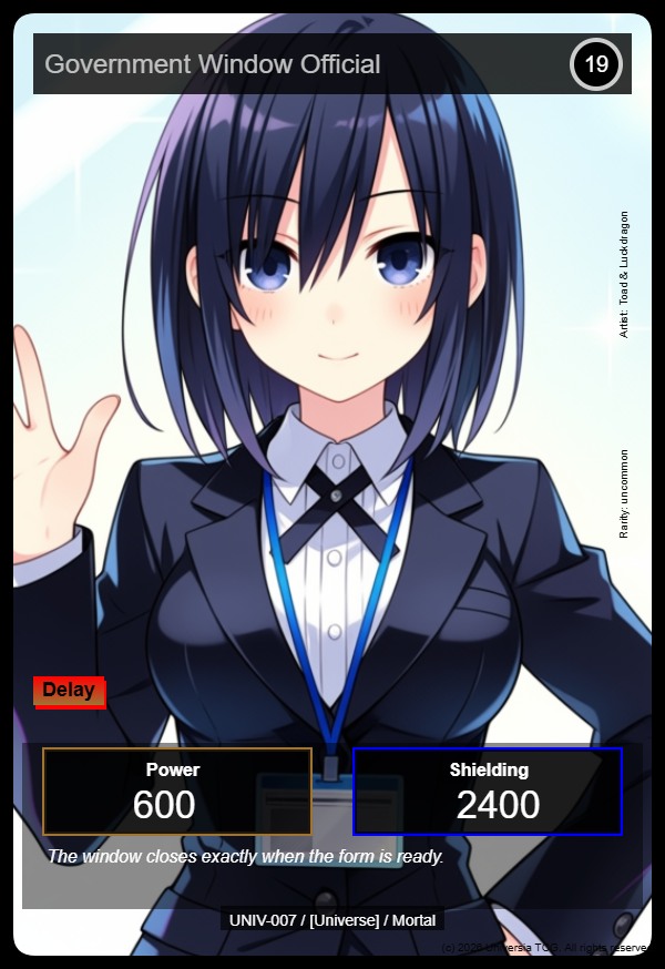 Government Window Official card