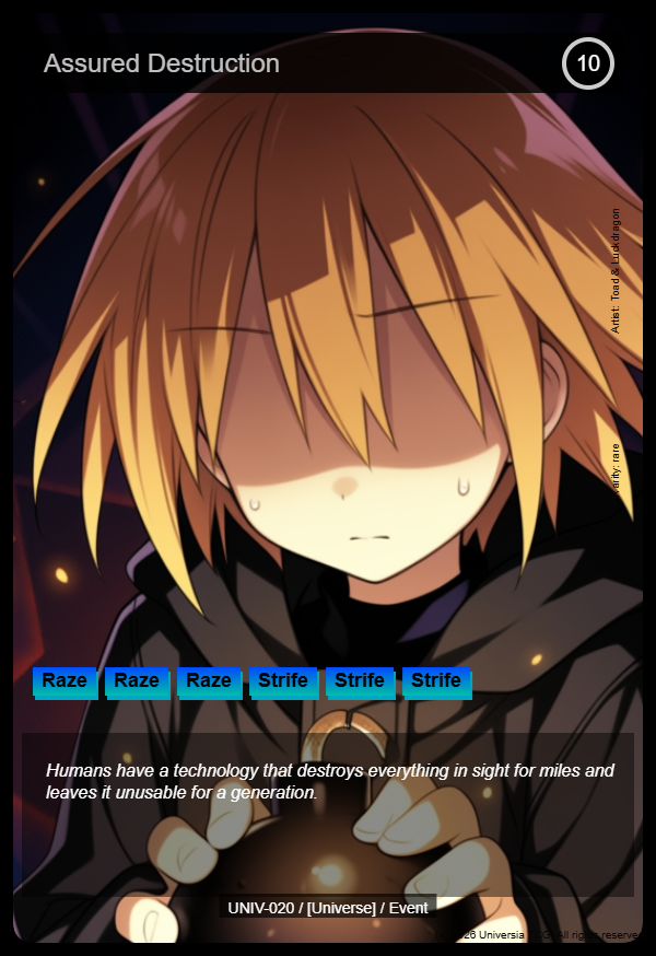Assured Destruction card