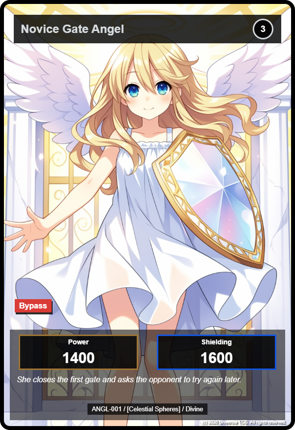 Novice Gate Angel card showing Guardian