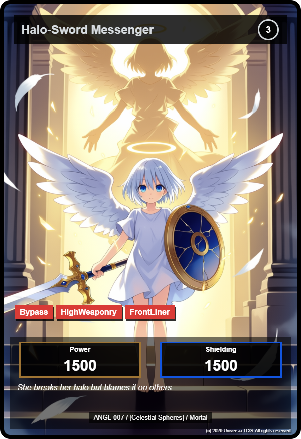 Halo-Sword Messenger card
