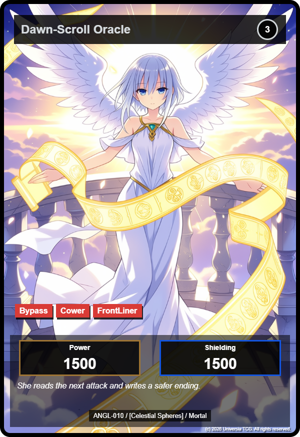 Dawn-Scroll Oracle card