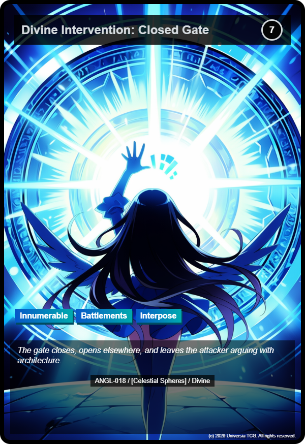 Divine Intervention: Closed Gate card