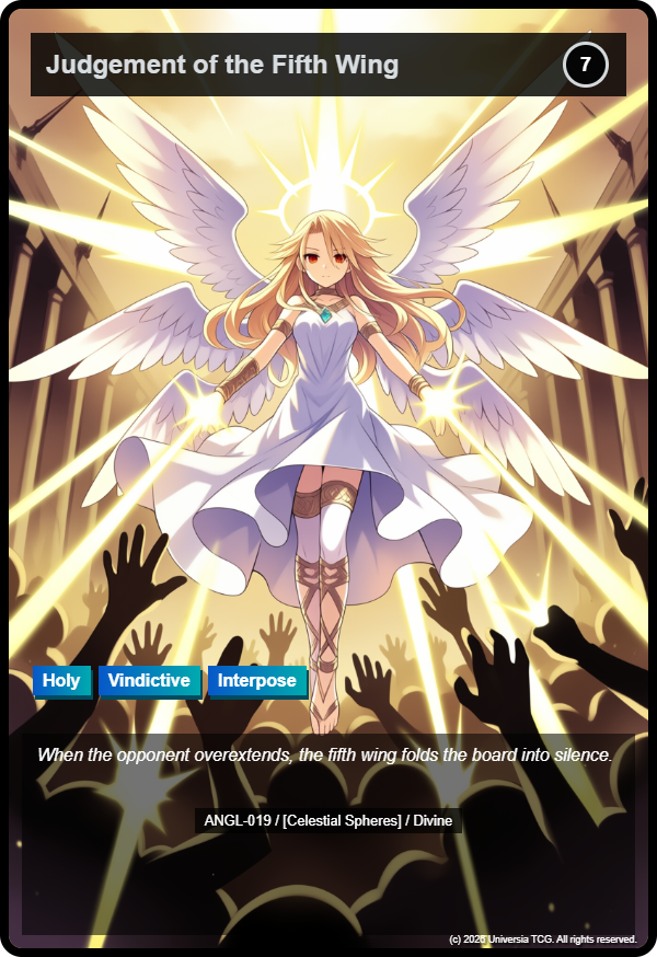 Judgement of the Fifth Wing card
