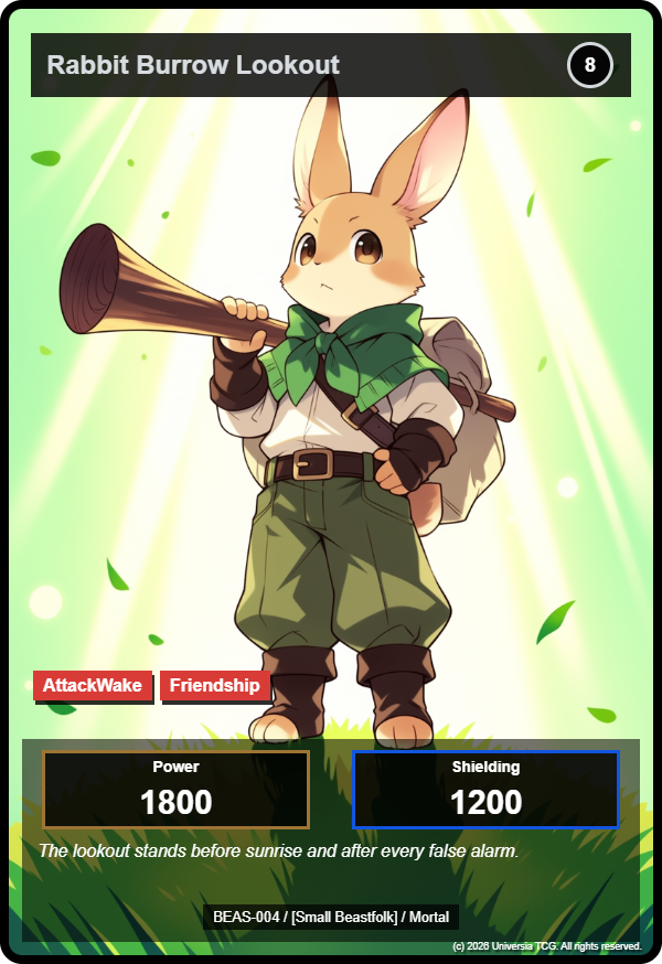 Rabbit Burrow Lookout card