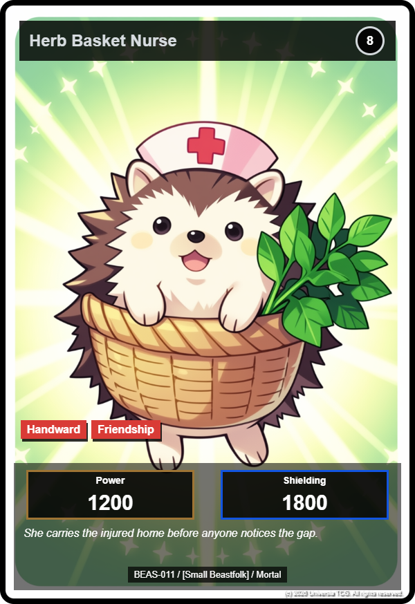 Herb Basket Nurse card