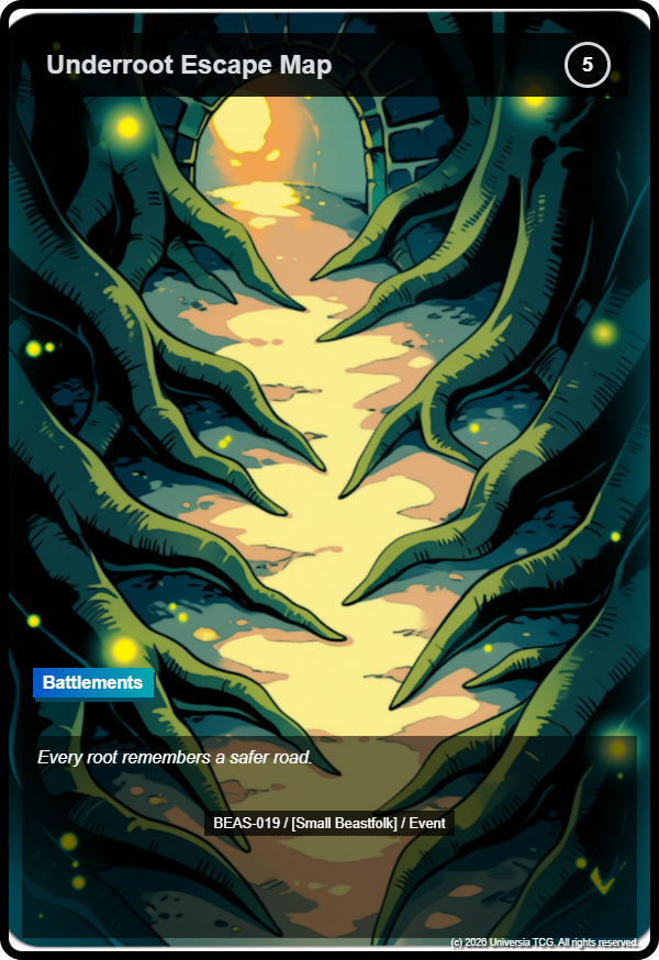 Underroot Escape Map card