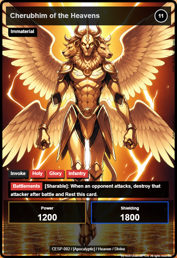 Cherubhim of the Heavens card