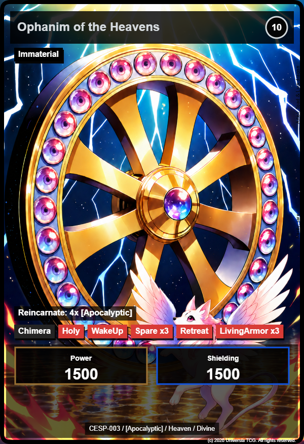 Ophanim of the Heavens card