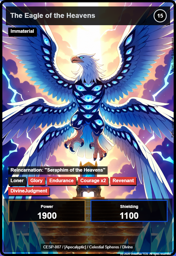 The Eagle of the Heavens card