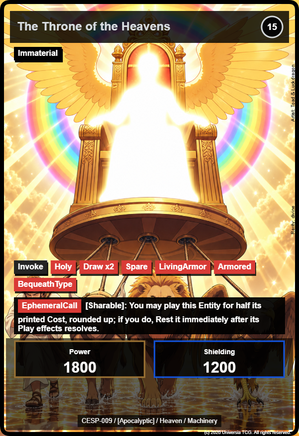 The Throne of the Heavens card