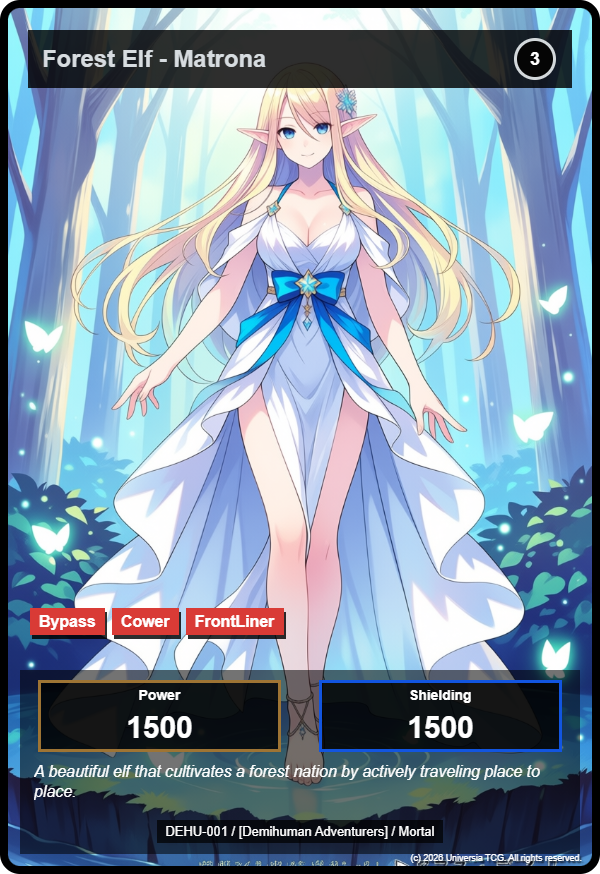 Forest Elf - Matrona card