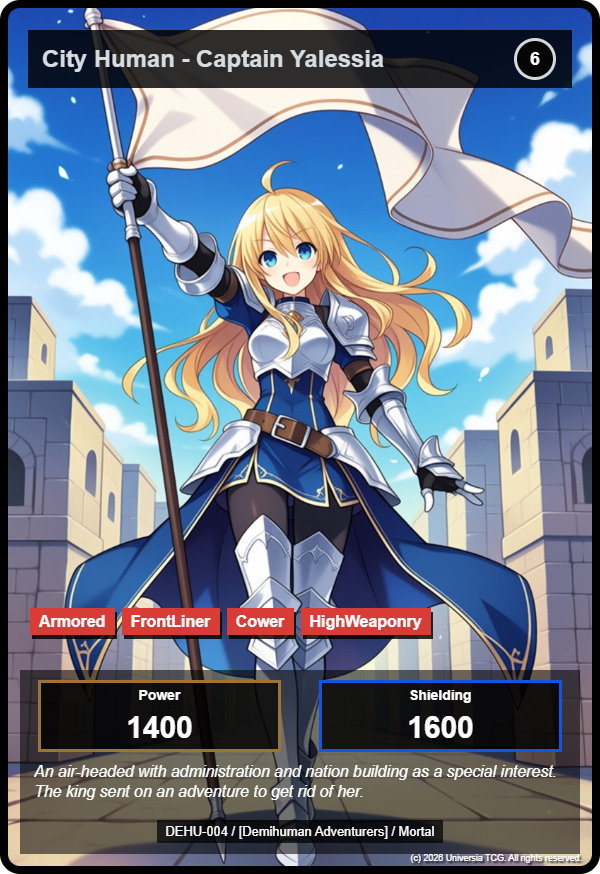 City Human - Captain Yalessia card