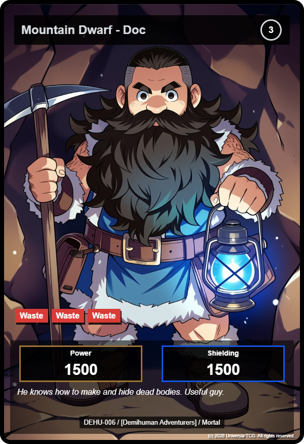 Mountain Dwarf - Doc card