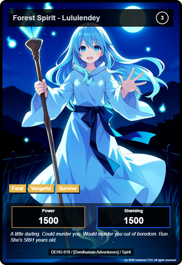 Forest Spirit - Lululendey card