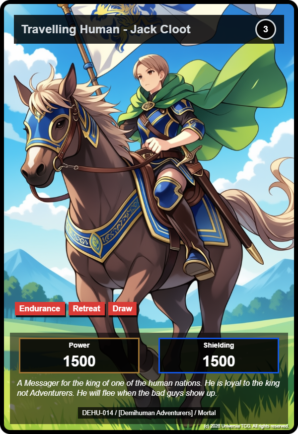 Travelling Human - Jack Cloot card