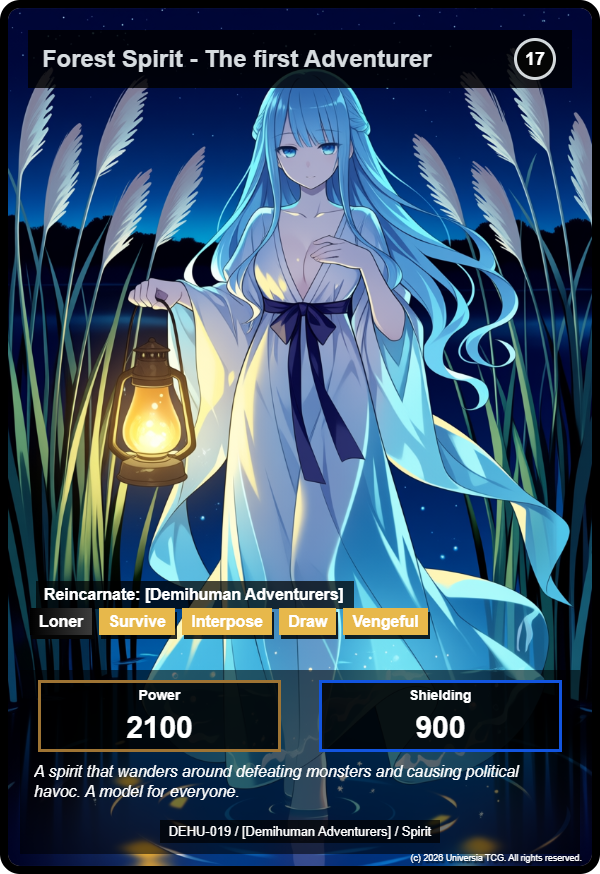 Forest Spirit - The first Adventurer card