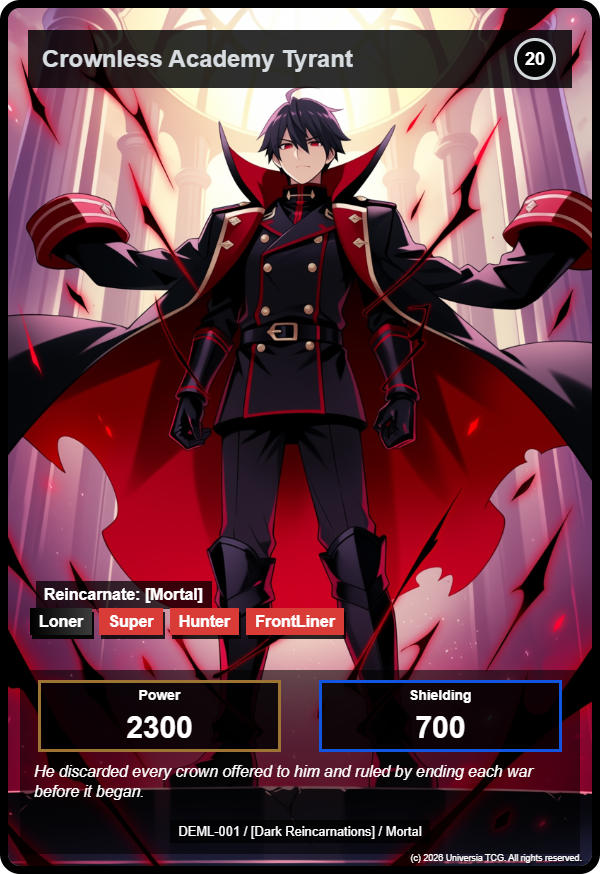 Crownless Academy Tyrant card