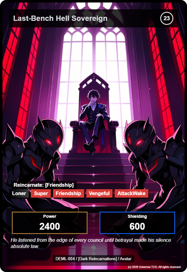 Last-Bench Hell Sovereign card