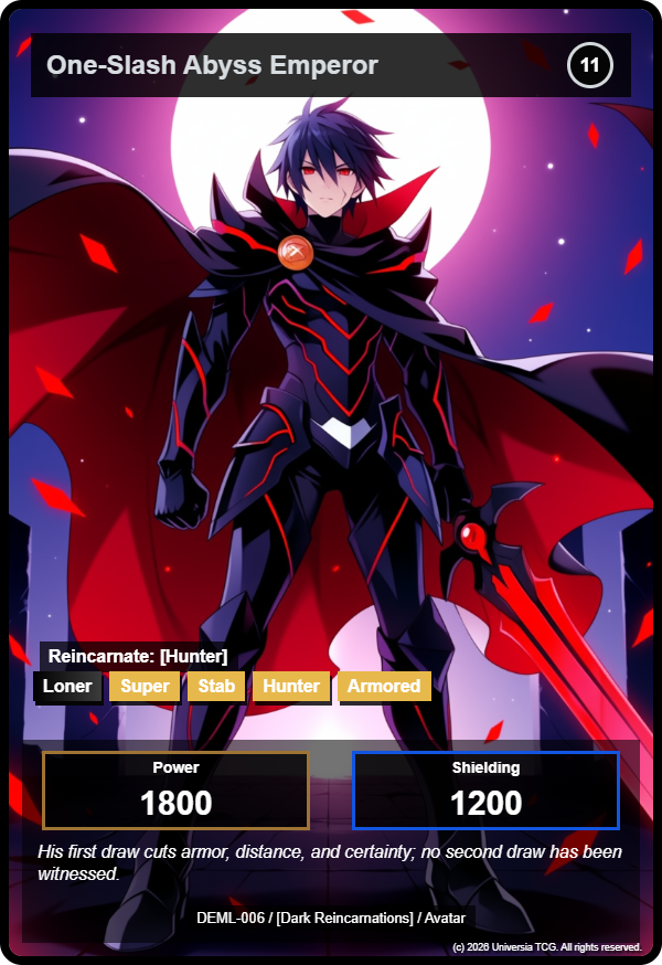 One-Slash Abyss Emperor card