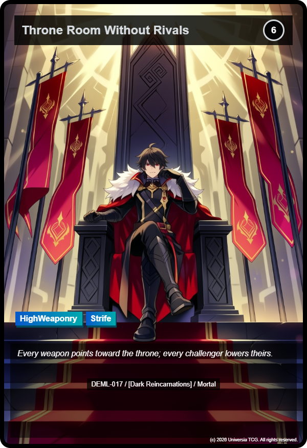 Throne Room Without Rivals card