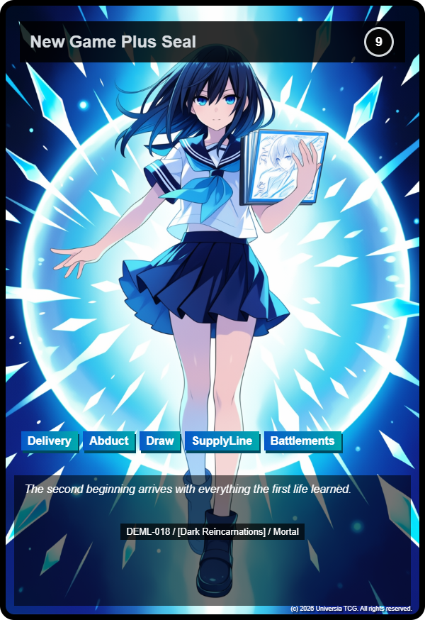 New Game Plus Seal card