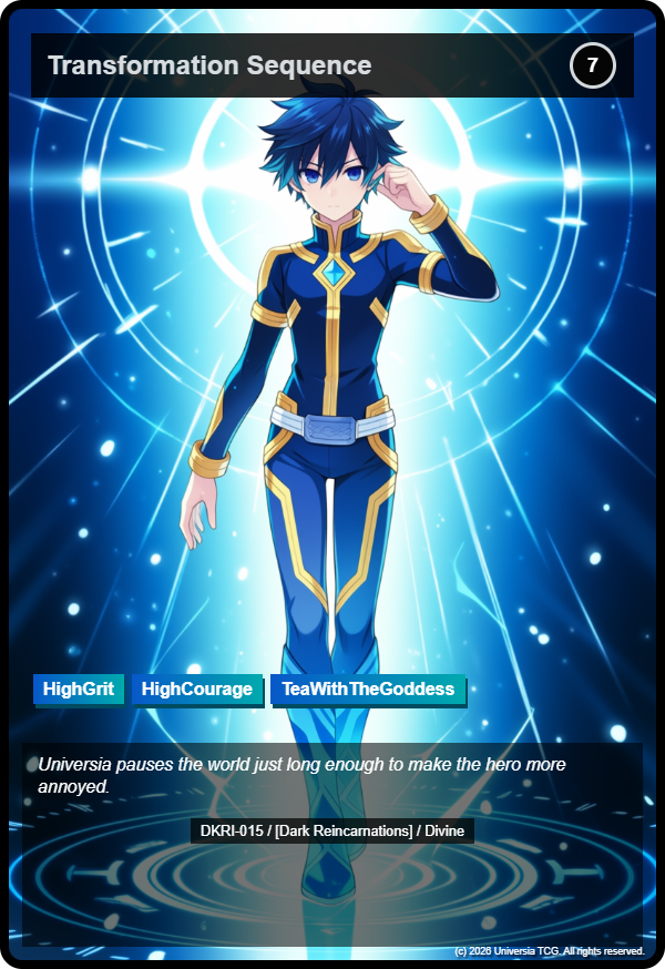 Transformation Sequence card