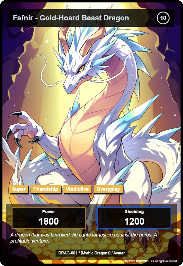 Fafnir - Gold-Hoard Beast Dragon card
