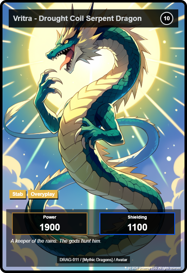 Vritra -  Drought Coil Serpent Dragon card