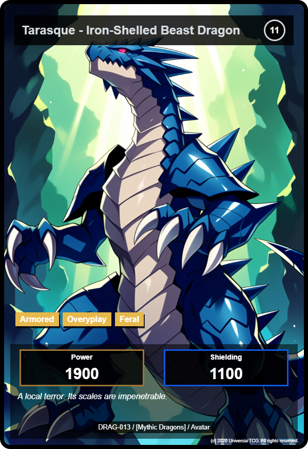 Tarasque - Iron-Shelled Beast Dragon card