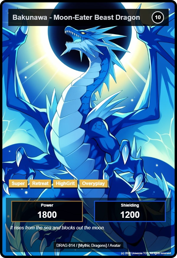 Bakunawa - Moon-Eater Beast Dragon card