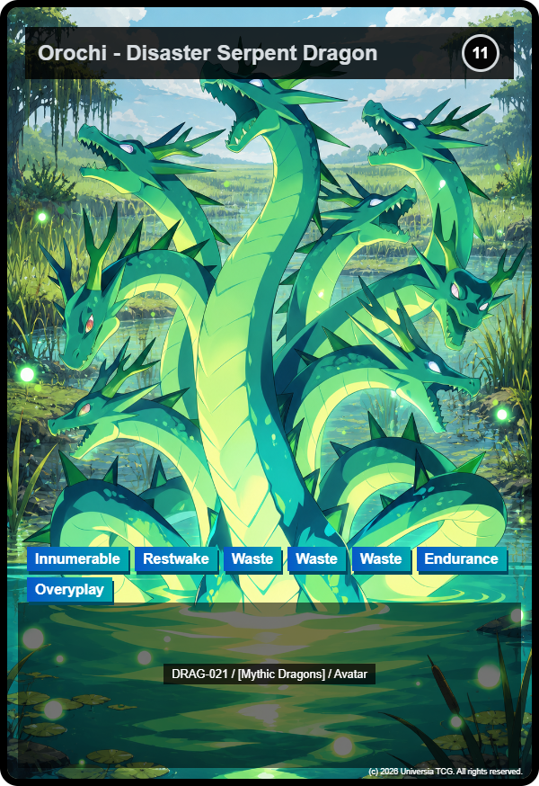 Orochi - Disaster Serpent Dragon card