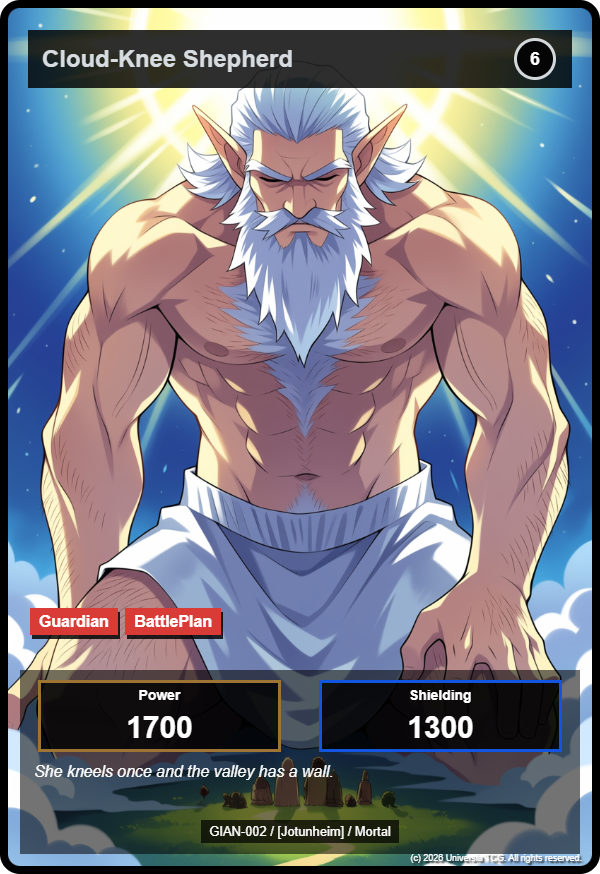 Cloud-Knee Shepherd card