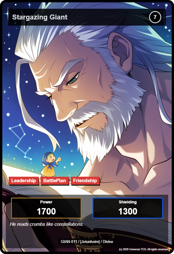 Stargazing Giant card