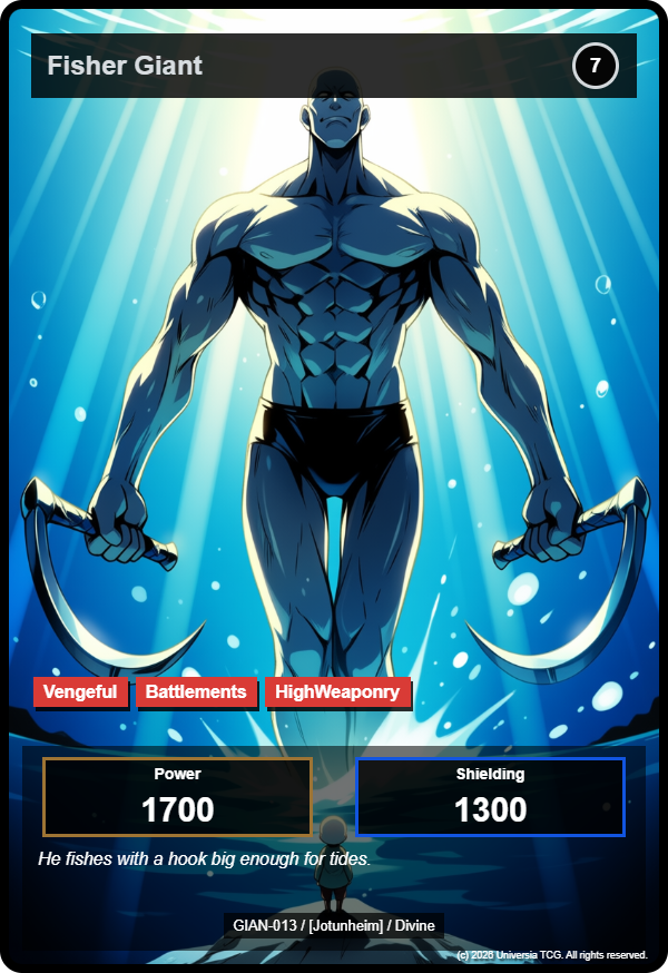 Fisher Giant card