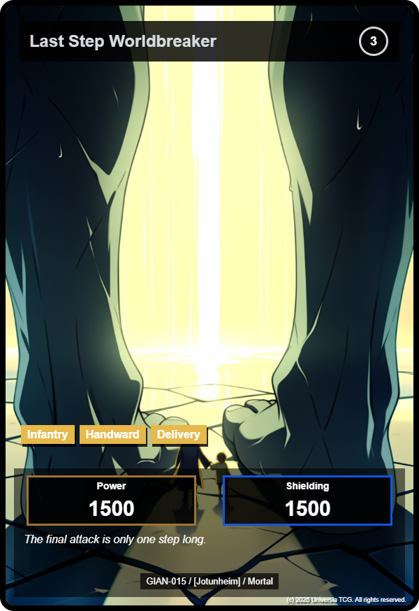 Last Step Worldbreaker card