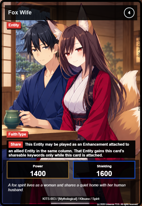 Fox Wife card