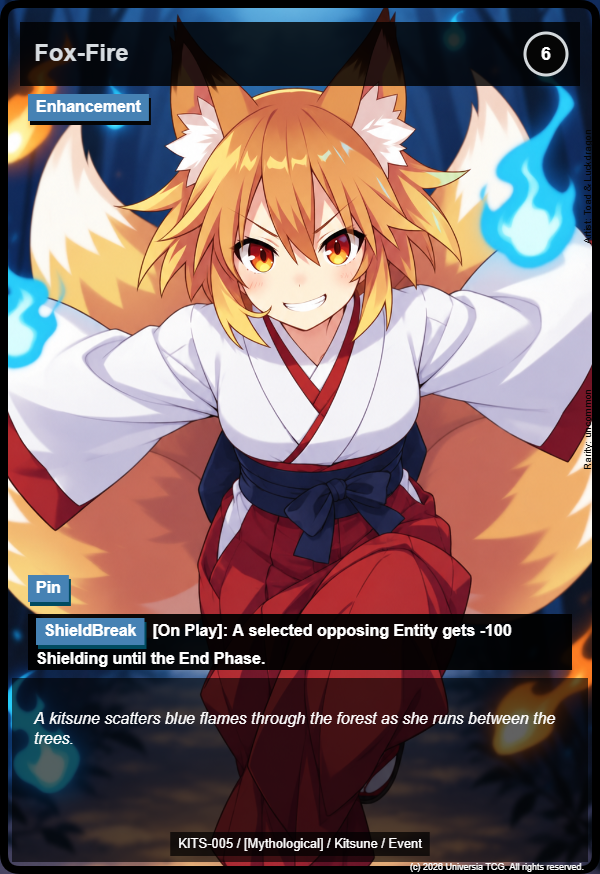 Fox-Fire card